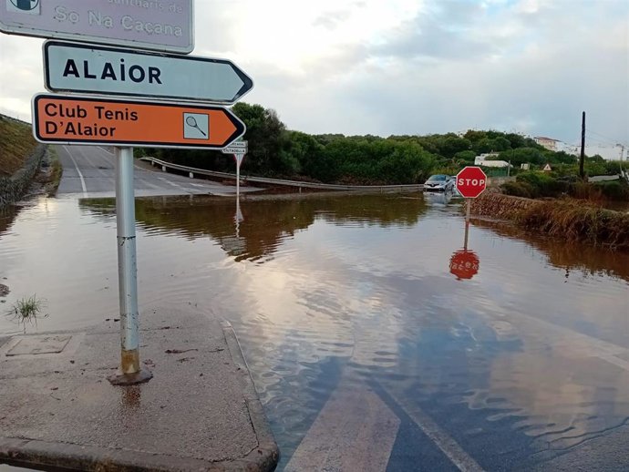 Archivo - Inundaciones y daños en Menorca por el paso de la DANA.
