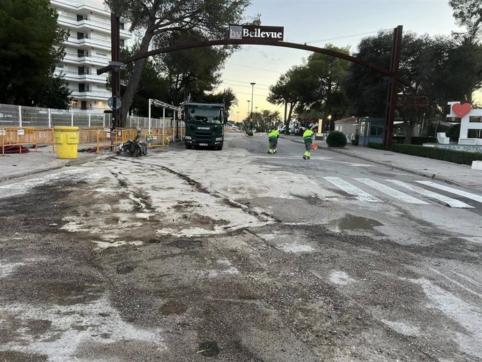 Zona en la que se produjo el derrame.