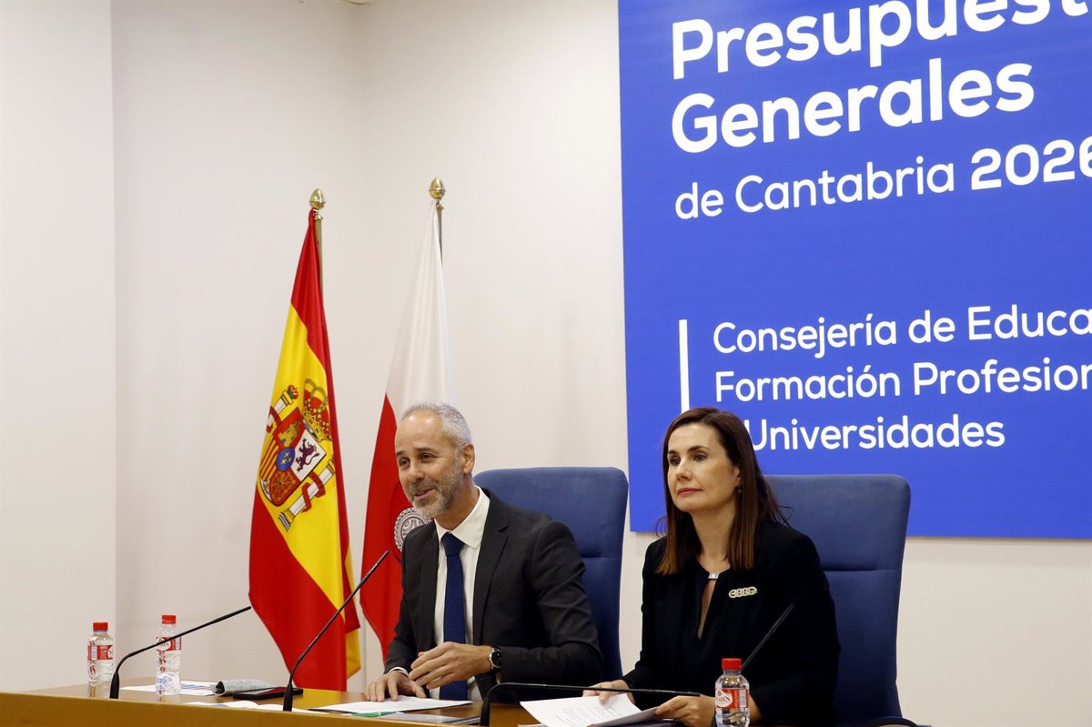 Educación destina 19,1 millones a inversiones en infraestructuras en los presupuestos de 2026, un 54% más