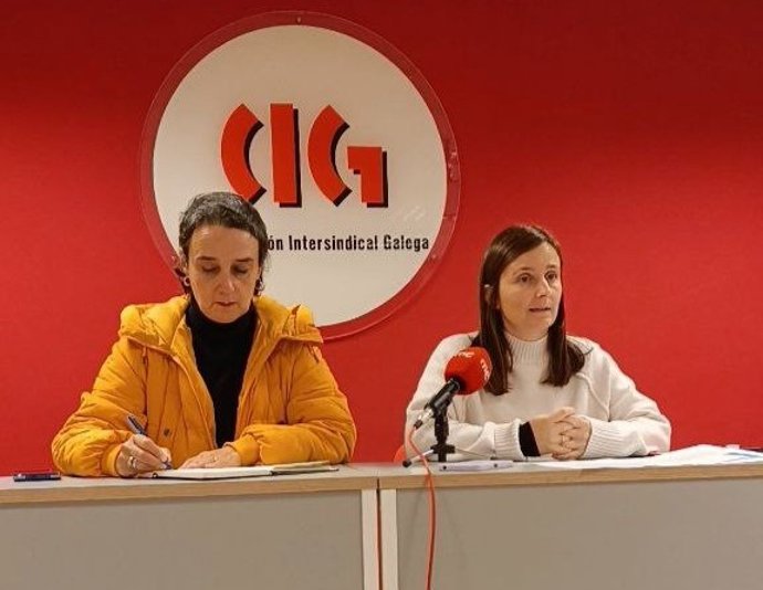 La secretaria nacional de la CIG-Ensino, Laura Arroxo
