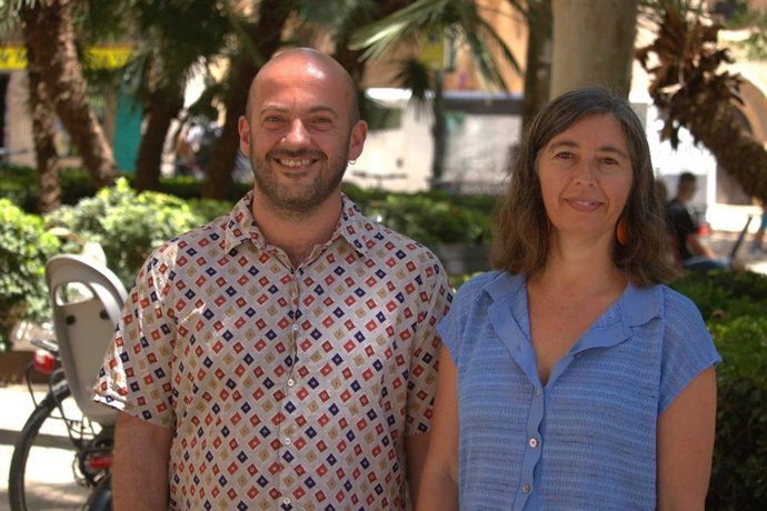 La portavoz y el regidor de MÉS per Palma, Neus Truyol y Miquel Àngel Contreras.