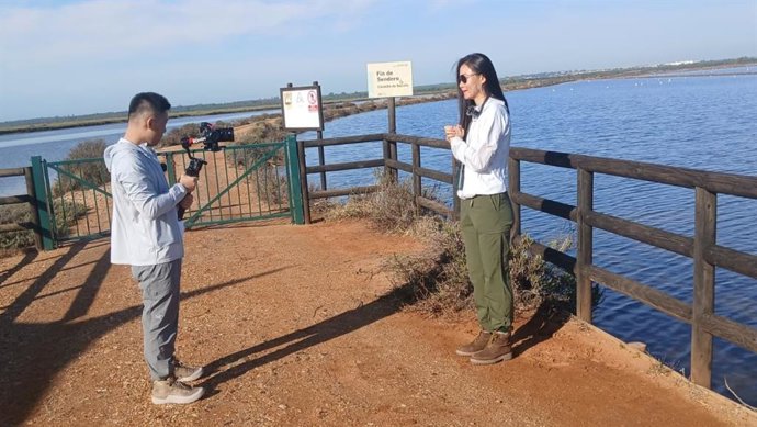 Visita a Huelva de periodistas e influencers alemanes y chinos.