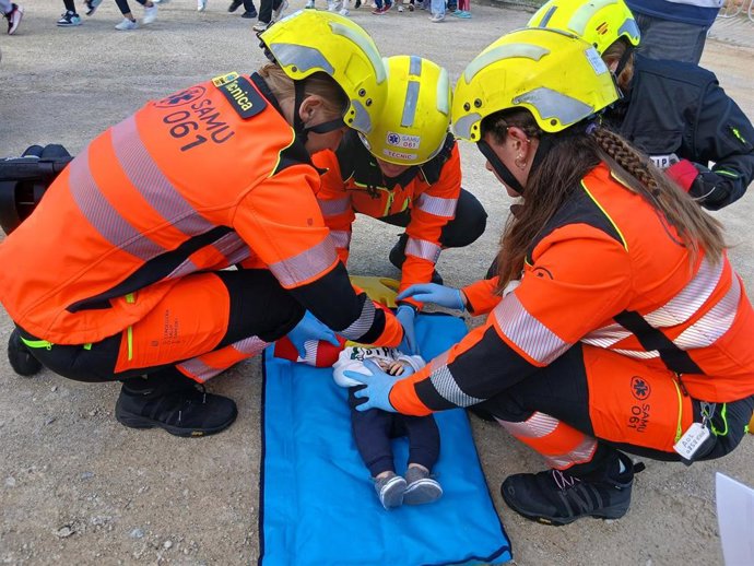 Simulacro de las Jornadas Técnicas sobre Seguridad Vial Familias