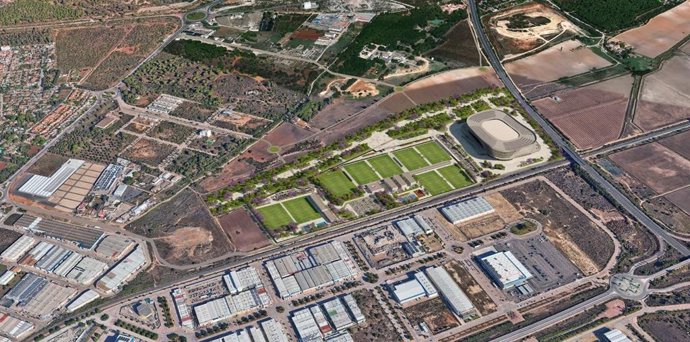 Futura Ciudad Tecnológica del Deporte Sportech City del Cádiz Club de Fútbol en El Puerto.