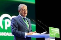 José Luis Sanz señala en el Congreso del PP-A el "gran reto" de revalidar una "mayoría estable" para Juanma Moreno