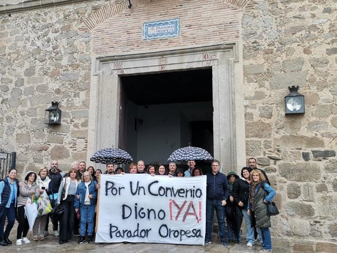 Trabajadores de Paradores vuelven a movilizarse ante la falta de avances de sus reclamaciones.