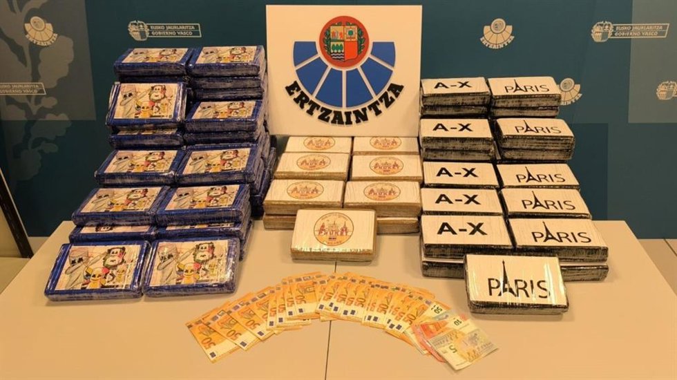 Droga incautada en Irun (Gipuzkoa)