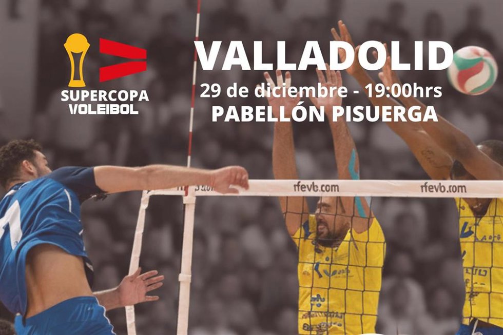 La Supercopa Masculina de voleibol se disputará el 29 de diciembre en Valladolid.