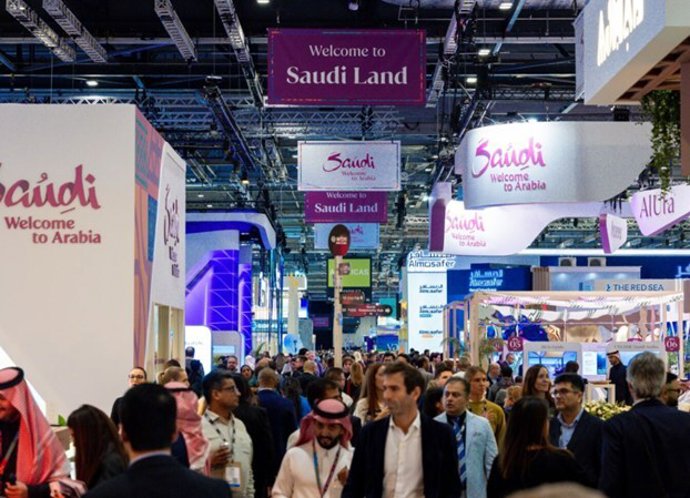 The “Saudi Land” pavilion showcased Saudi’s Unreal Calendar of world-class events and destinations at WTM London 2025, reinforcing Saudi’s position as the world’s fastest-growing tourism destination. (PRNewsfoto/The Saudi Tourism Authority)