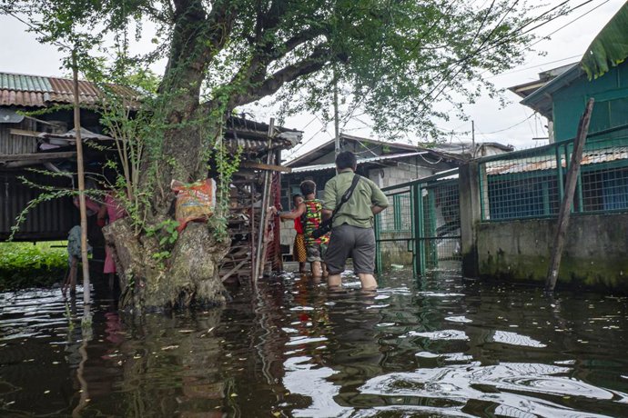 Archivo - Imagen de archivo de las inundaciones en Filipinas.