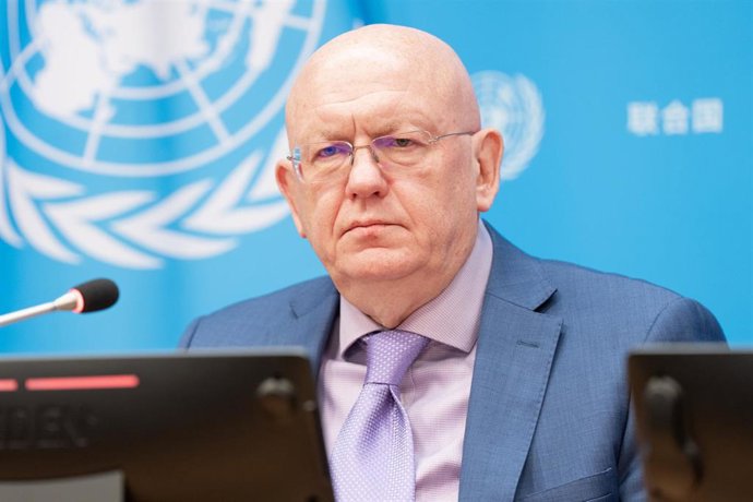 Archivo - El embajador de Rusia ante la ONU, Vasili Nebenzia.