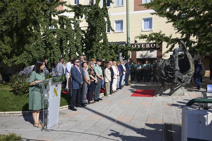 Archivo - La directora general de la Guardia Civil, Mercedes González, durante el acto en memoria de los guardias civiles víctimas del terrorismo, en la plaza de la Repúbllica Domincana, a 14 de julio e 2025, en Madrid (España). El acto tiene lugar en est