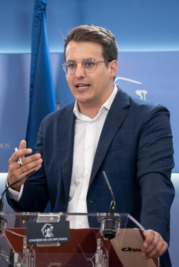 El diputado de CHA y portavoz adjunto del Grupo Plurinacional Sumar en el Congreso de los Diputados, Jorge Pueyo.