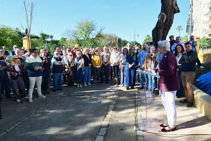 Inauguración del Paseo Antonio Gavira Albarrán en Alcalá de Guadaíra (Sevilla).