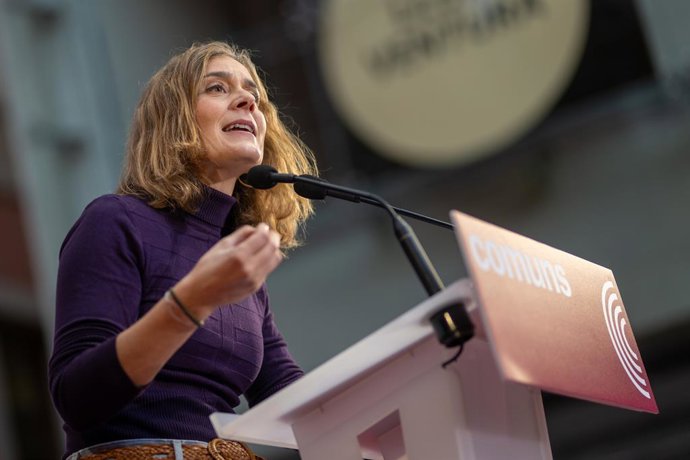 Archivo - Arxivo - La líder dels Comuns en el Parlament de Catalunya, Jéssica Albiach (arxiu)