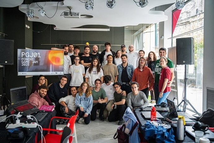 Participantes de la Ponent Game Jam en Lleida