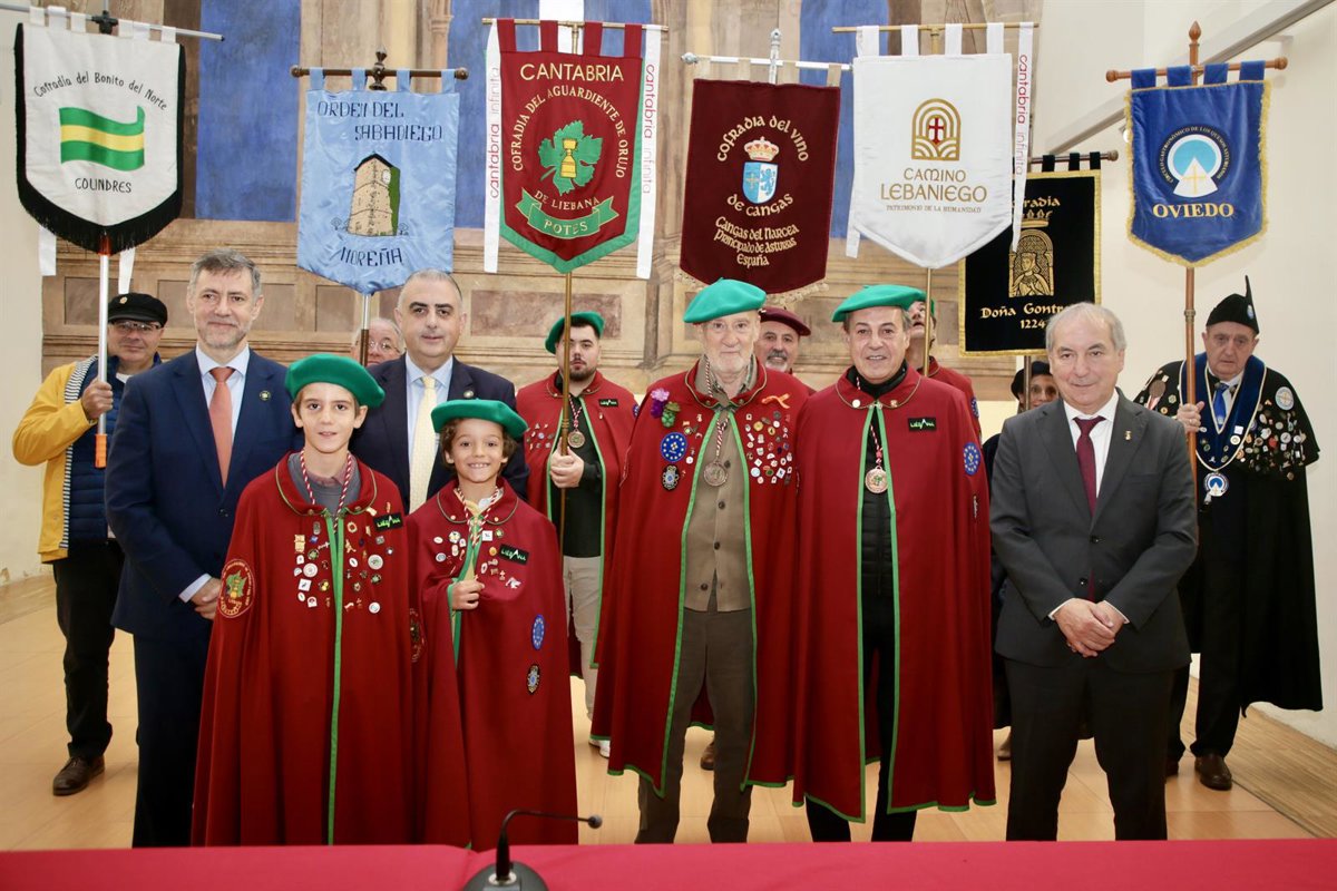 Potes recibe al periodista José Ribagorda que será proclamado Orujero Mayor de la Fiesta del Orujo