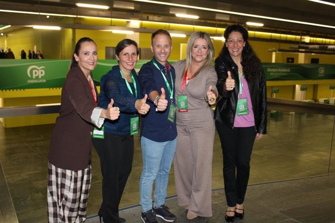 Representantes del PP de Jaén en la nueva dirección del PP-A surgida del XVII Congreso Regional