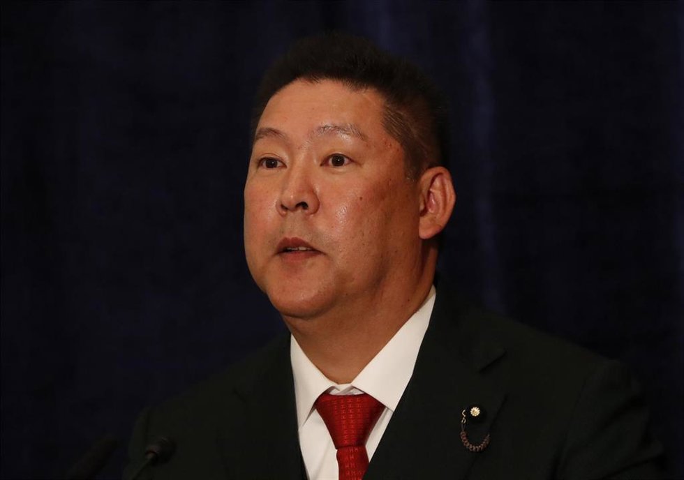 Archivo - El líder del partido japonés NHK, Takashi Tachibana.