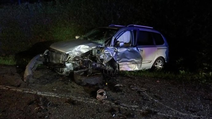 Tres heridos leves en un accidente en la N-634 en Bárcena de Cicero