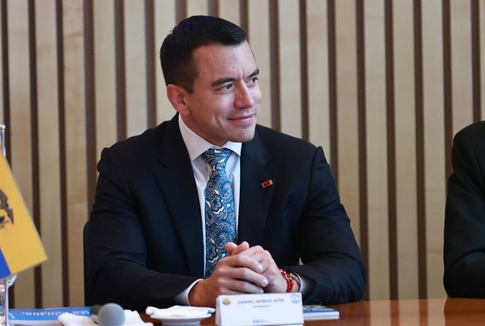 Archivo - Arquivo - Daniel Noboa, Presidente do Equador