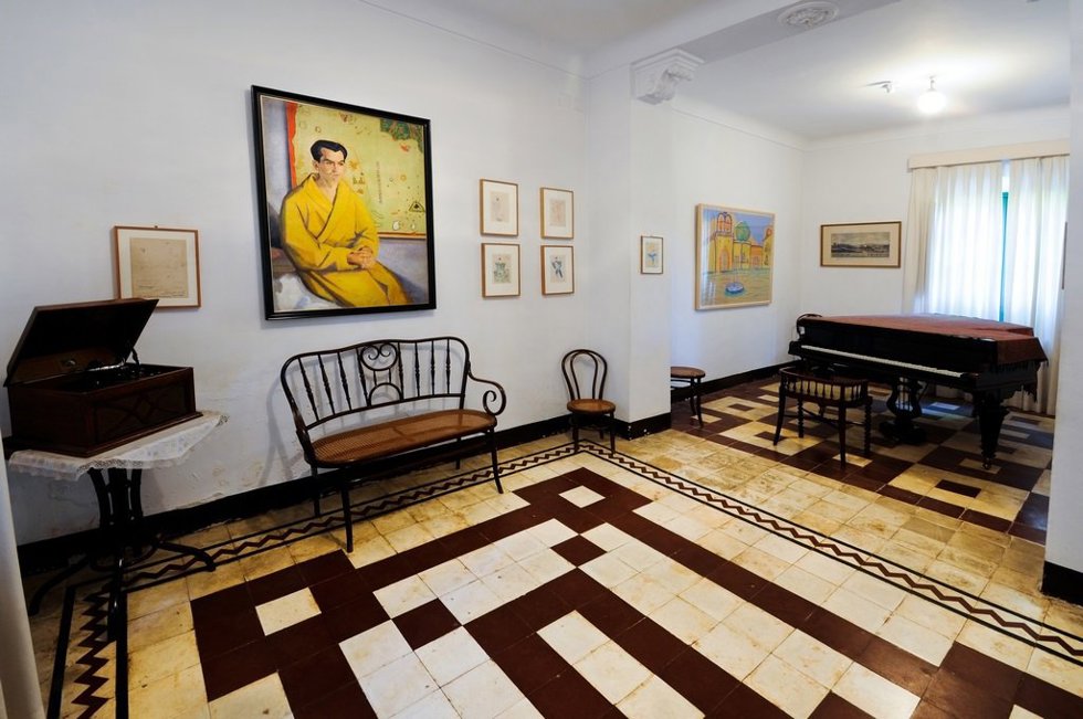 Salón de la Casa Museo de García Lorca, porpularmente conocida como Huerta de San Vicente