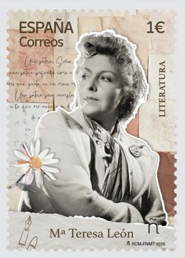 Correos Emite Un Sello Dedicado A La Escritora Riojana Maria Teresa León