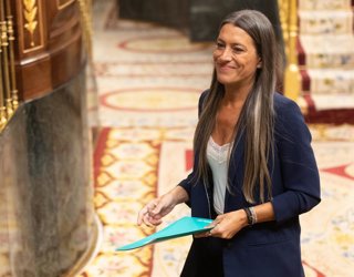 Archivo - La portavoz de Junts en el Congreso, Miriam Nogueras, durante una sesión plenaria en el Congreso de los Diputados, a 23 de septiembre de 2025, en Madrid (España).El congreso debate la toma en consideración de dos proposiciones de ley, la primera