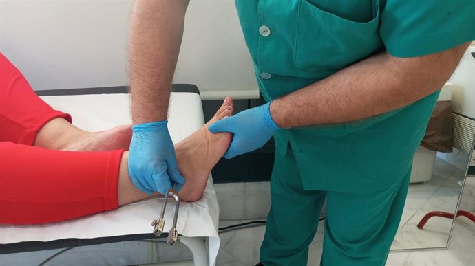 Cuidado del pie diabético.