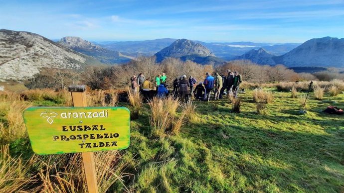 Nueva exhumación en el monte Saibigain, en Abadiño (Bizkaia)