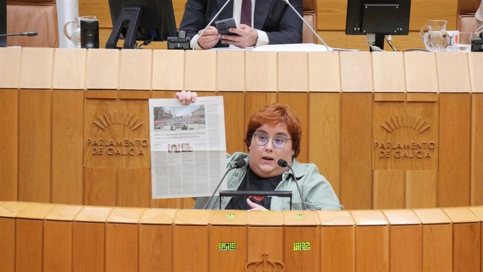 La diputada del BNG Iria Carreira.