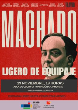 Cartel del homenaje a Antonio Machado 'Ligero de Equipaje'