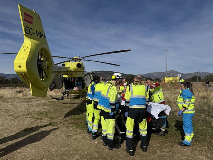 En estado muy grave un hombre de 62 años tras clavarse un hierro y entrar en parada en Collado Villalba