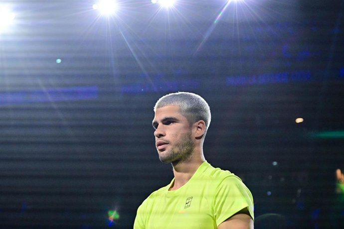 Carlos Alcaraz, durante un partido.