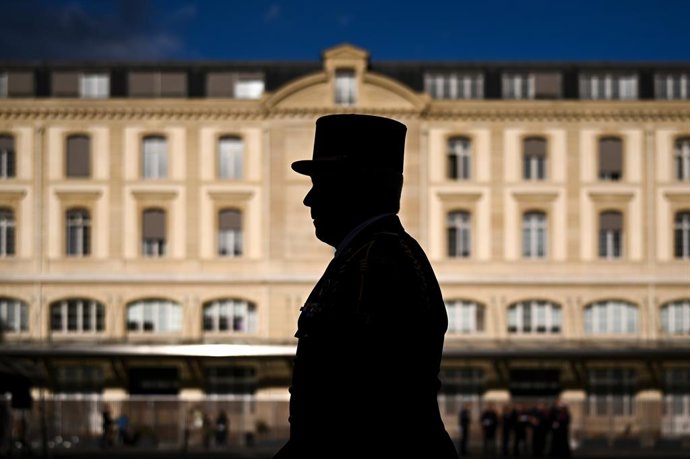 October 27, 2025, Paris, Ile-De-France (Region, France: Inauguration ceremony for the Prefect of Police, in honour of Mr Patrice Faure, at the Paris Police Headquarters, in the presence of the Minister of the Interior, Laurent Nunez, and the Deputy Minist