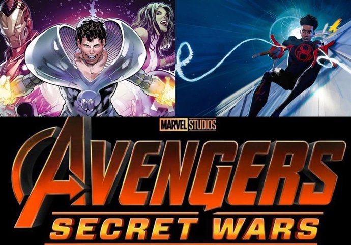 Marvel usó en un evento oficial un póster fan de Vengadores: Secret Wars con Miles Morales y el Todopoderoso