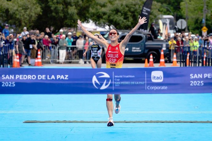 La española Miriam Casillas logra la victoria en la Copa del Mundo de Triatlón de San Pedro de la Paz