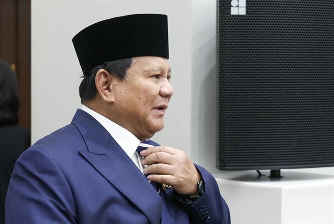 El presidente de Indonesia, Prabowo Subianto 