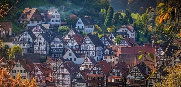 Vista otoñal en Alemania