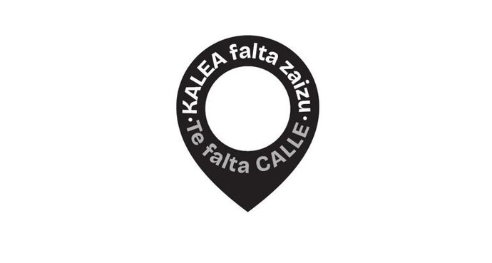 Logo de la campaña 'Te falta calle/Kalea falta zaizu',