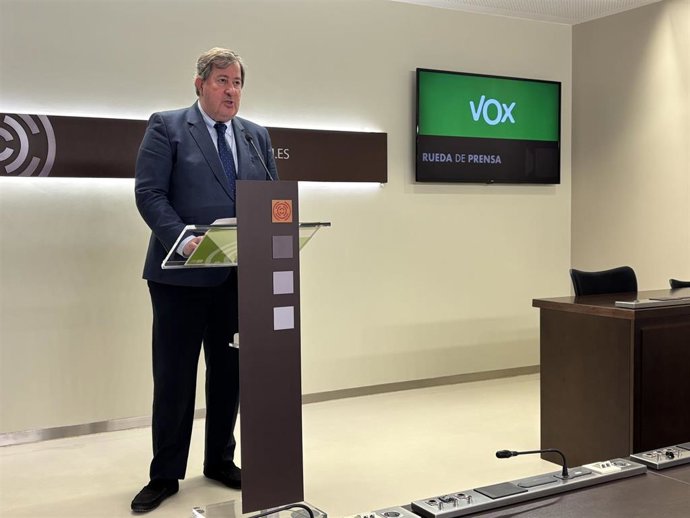 El diputado de Vox en las Cortes de Aragón, Juan Vidal.