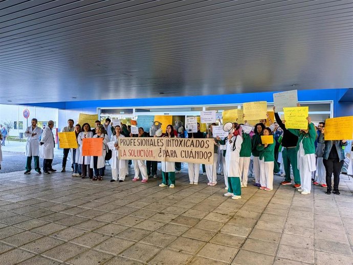 Concentración trabajadores Labotario Hospital de Toledo
