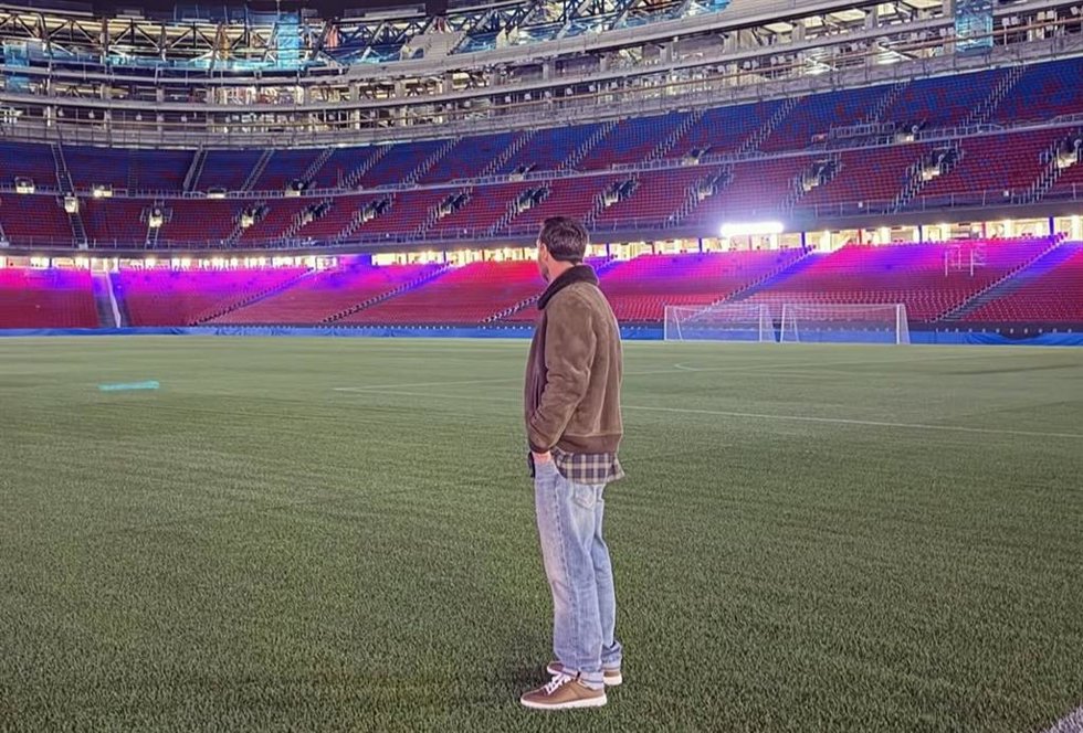 El futbolista argentino Leo Messi en su visita al Spotify Camp Nou en noviembre de 2025