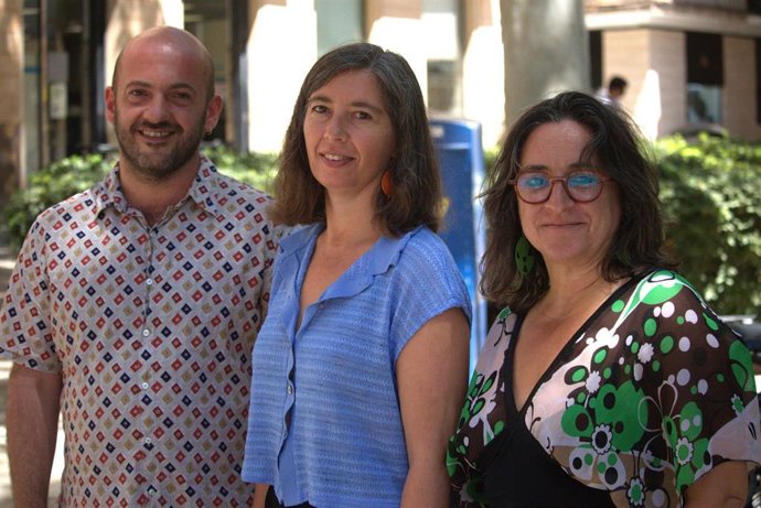 De izquierda a derecha, los regidores de MÉS per Palma Miquel Àngel Contreras, Neus Truyol y Kika Coll.