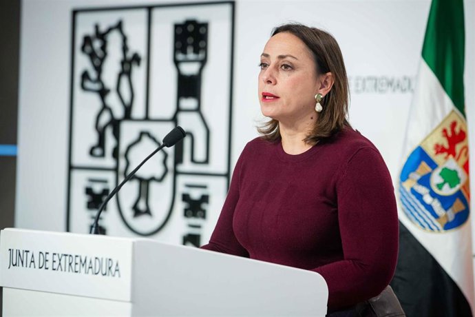 La secretaria general de Igualdad y Conciliación, Ara Sánchez Vera, en rueda de prensa