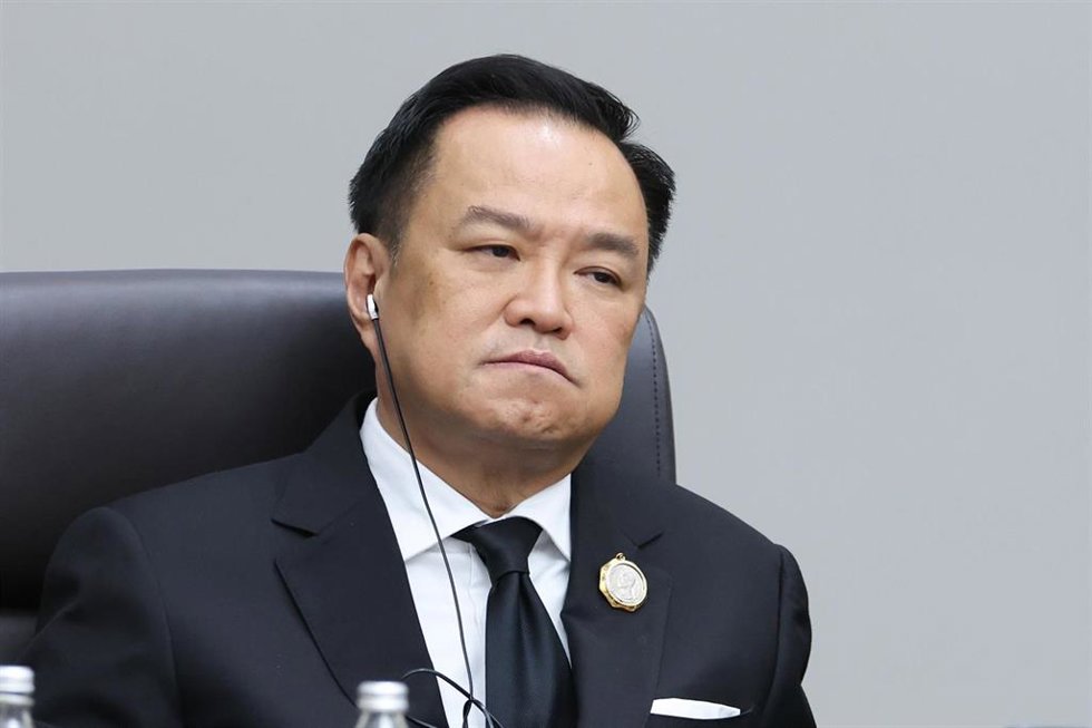 El primer ministro de Tailandia, Anutin Charnvirakul, durante una cumbre de la Cooperación Económica Asia-Pacífico (APEC) en Corea del Sur en noviembre de 2025 (archivo)