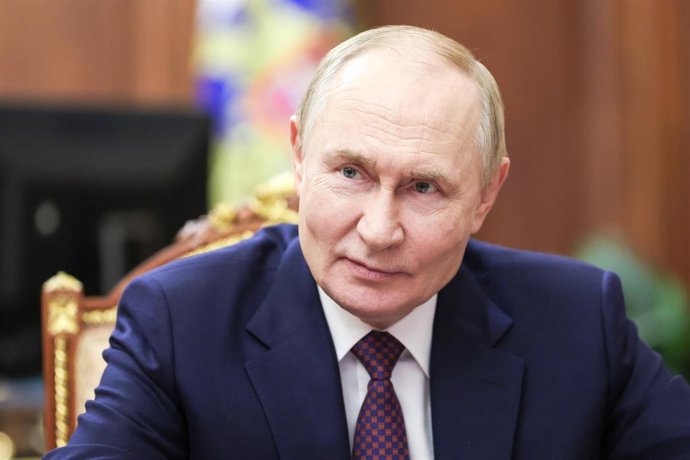 El presidente de Rusia, Vladimir Putin, durante una reunión en el Kremlin, en Moscú