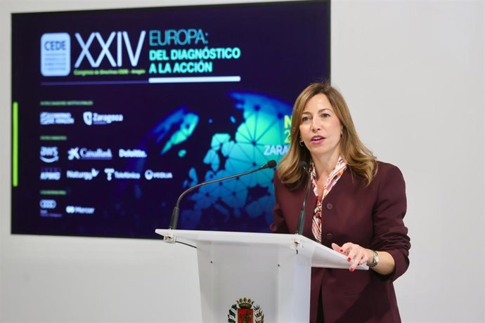 La alcaldesa de Zaragoza, Natalia Chueca.