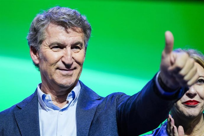 El presidente del PP, Albero Nuñez Feijóo.