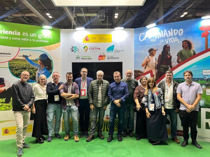 Una representación navarra de FP participa en Madrid en el Salón de la Agricultura y Ganadería.